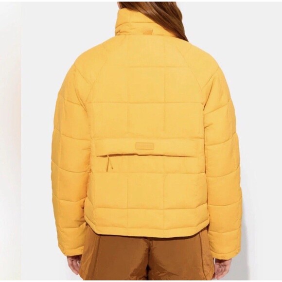 Halfdays Small Nellie Packable Puffer jacket in creamsicle Golden Orange Flawed - Picture 3 of 13